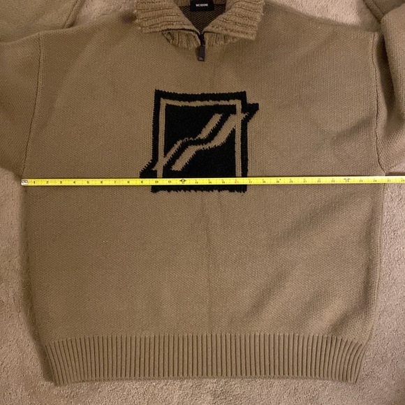 WE11DONE SQUARE LOGO PILE KNIT JUMPER SWEATER - Picture 7 of 16